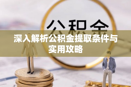 桐庐深入解析公积金提取条件与实用攻略